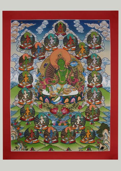 21 Tara Deity Thangka Painting