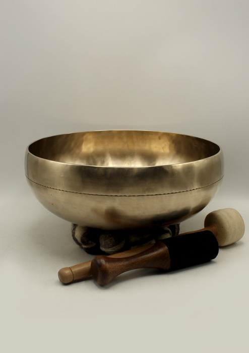 Tibetan Hand Hammered Large Sound Healing Singing Bowl 13"