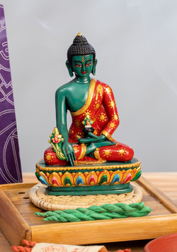 STATUA BUDDHA IN VETRO RESINA CM. 120 [buddha.b45] - 690,00