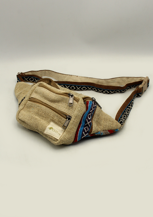 Natural Hemp Fanny Pack, Hemp Waist Utility Belt