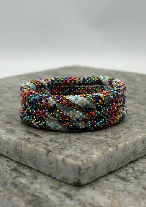 New Mexico Roll on Beads Bracelet