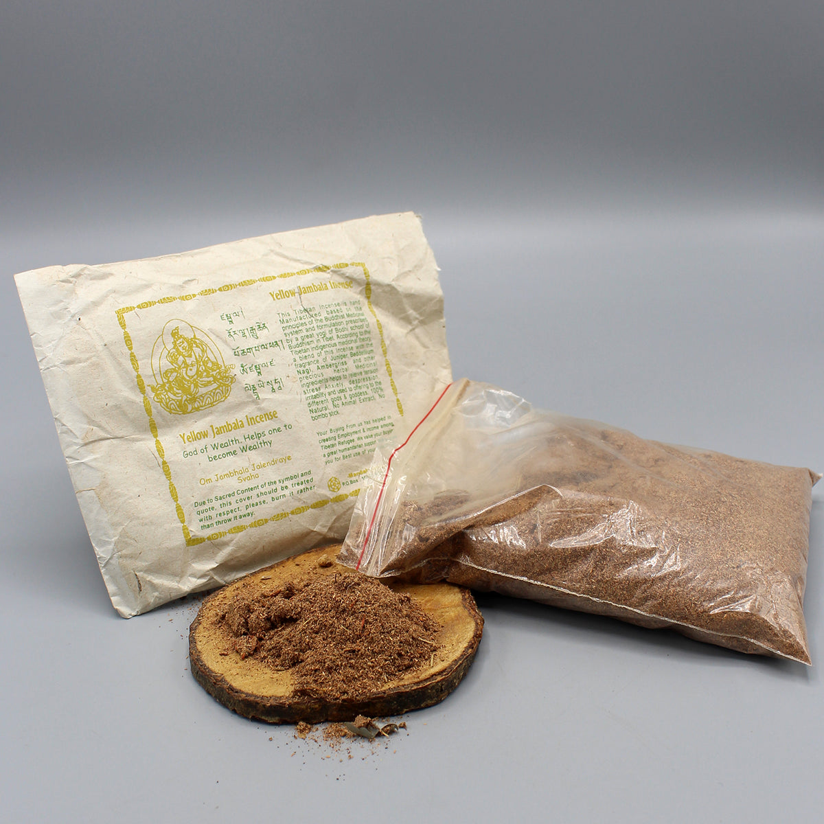 Yellow Zambala Handmade Incense Powder — NepaCrafts Product