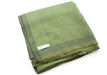 100 % Exclusive Green Cashmere Shawl with Border Herringbone Pattern - nepacrafts