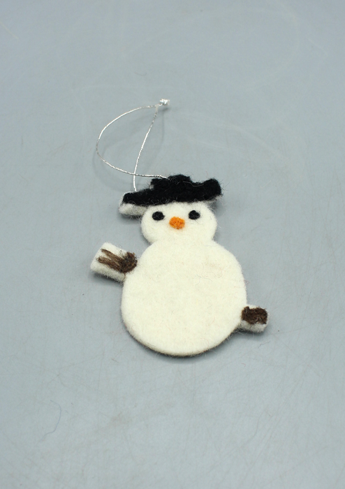 Snowman Felt Hanging Christmas Ornament