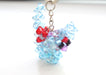 Fairly Traded Crocheted Puppy Resin Crystal Key chain - nepacrafts