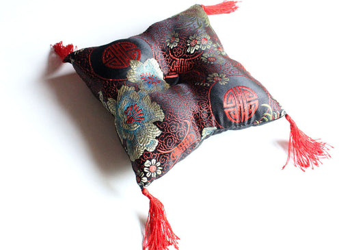 Hongkong Brocade Singing Bowl Pillow - nepacrafts