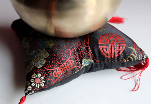 Hongkong Brocade Singing Bowl Pillow - nepacrafts