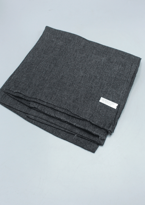 Natural Dark  Grey Soft Cashmere Shawl