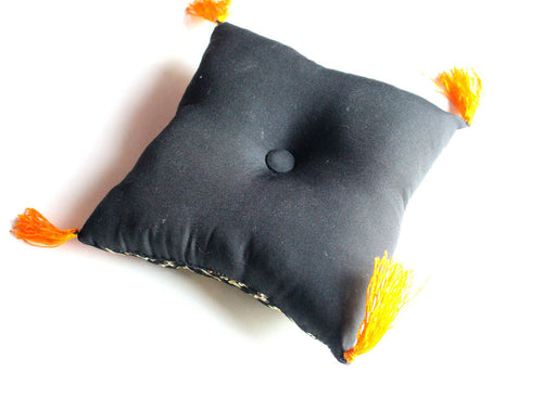 Black and Gold Singing Bowls Pillow - nepacrafts