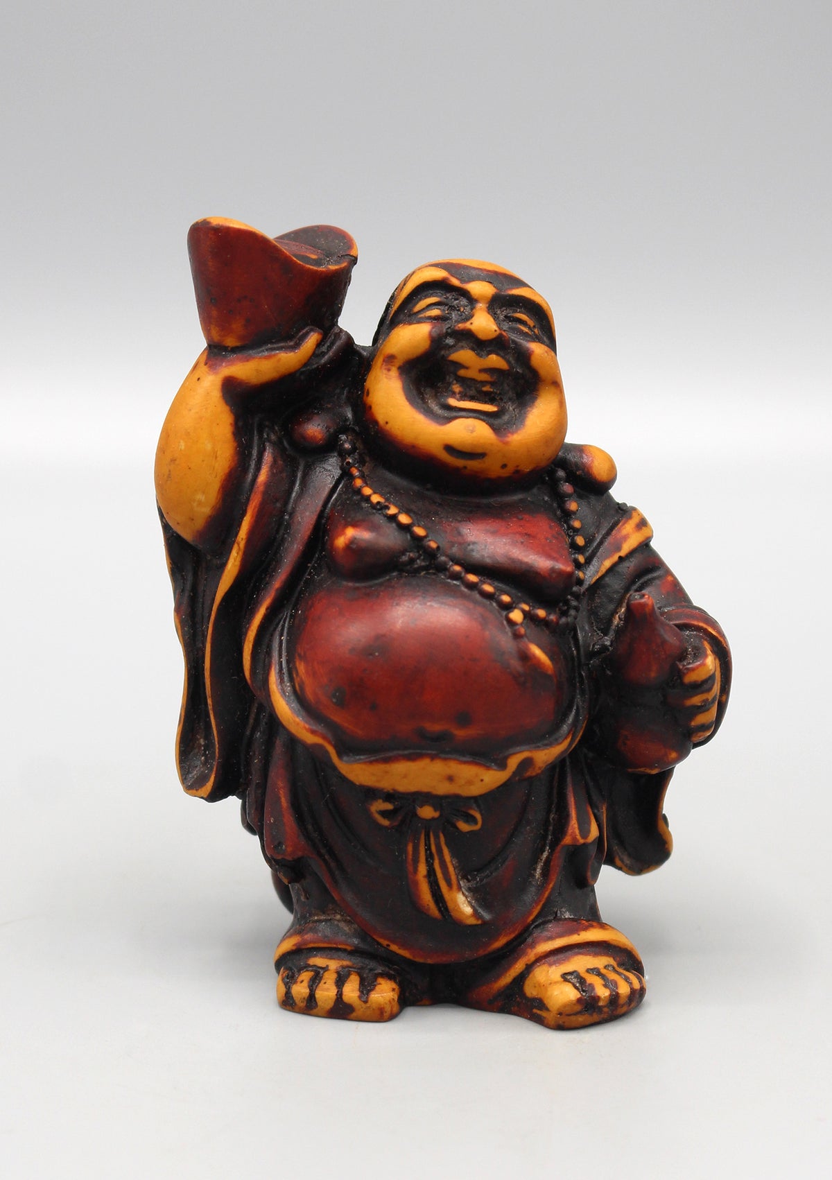 Laughing Buddha with Bowl Resin Statue — NepaCrafts Product