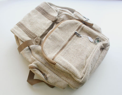 Natural Hemp Backpack Rucksack - nepacrafts