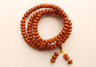 Faux Amber Flat Beads Meditation Mala, Prayer Yoga Mala - nepacrafts