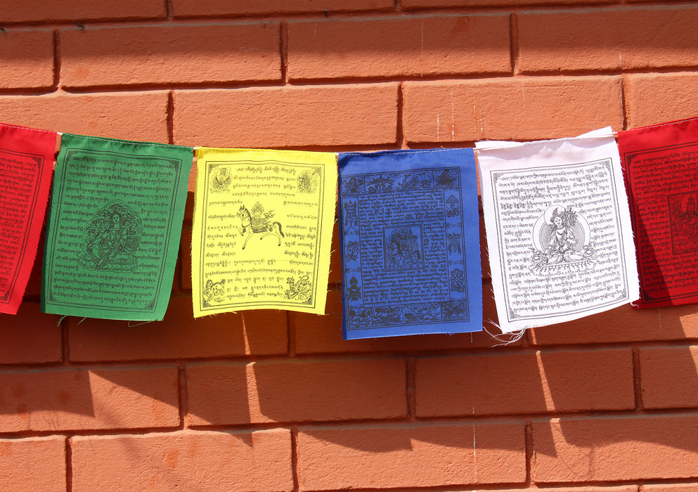 Victory Mantra Printed Mixed Tibetan Prayer Flags