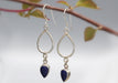 Lapis Sterling Silver Drop Earrings - nepacrafts