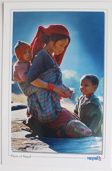 A Mother's Love-Nepal Postcard - nepacrafts