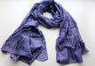 Blue Cotton Meditation Scarf - nepacrafts