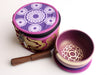 Kundalini Seven Chakra Singing Bowl Set with Silk Brocade Gift Box - nepacrafts