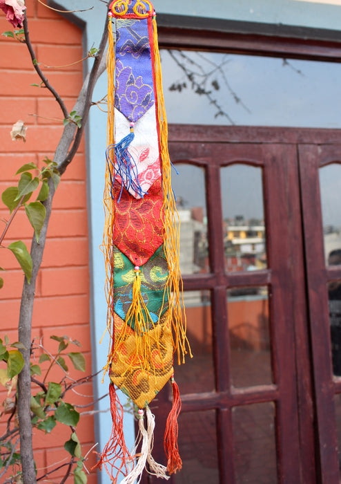 Tibetian Ritual Hanging Brocade Dook, Tibetan Chukor - nepacrafts