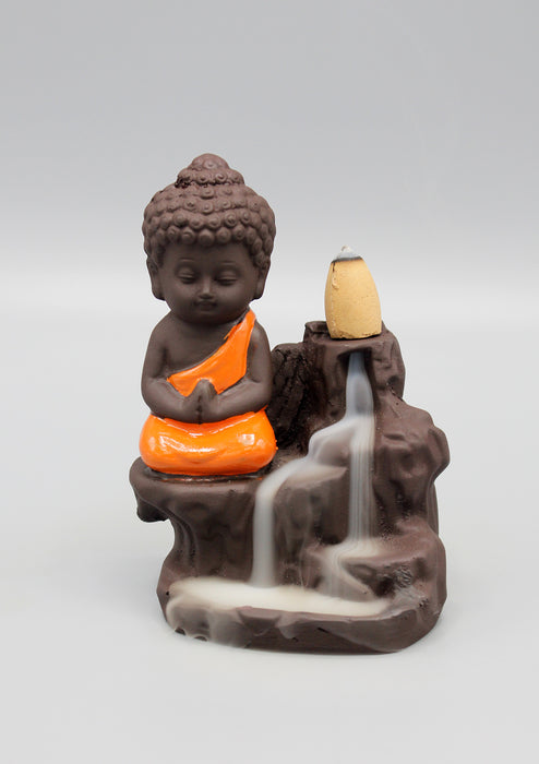 Waterfall Buddha  Incense Burner and Varieties Fragrances of Cone Incense - nepacrafts