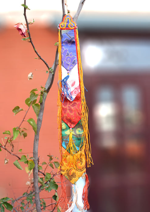 Tibetian Ritual Hanging Brocade Dook, Tibetan Chukor - nepacrafts