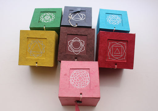 Set of 7 Mini Seven Chakra Signs Etched Singing Bowls With Gift Box - nepacrafts