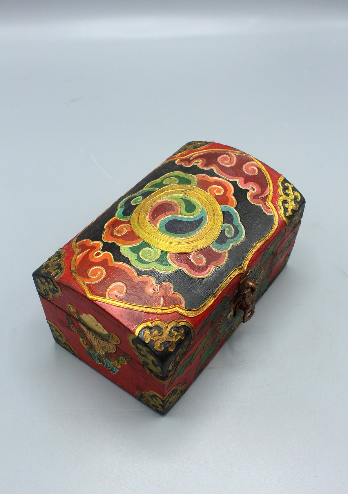 Hand painted Tibetan Wooden Gift Box — NepaCrafts Product