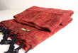 Maroon Orange Mix Plain Himalayan Woolen Shawl - nepacrafts