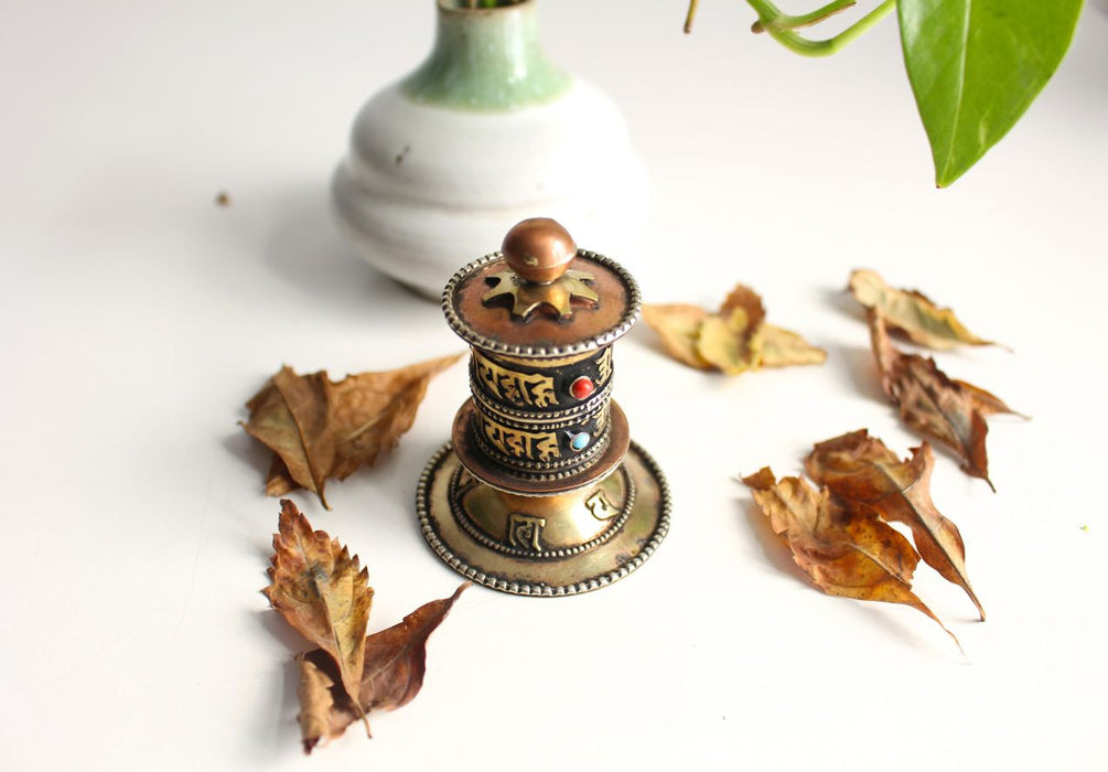 Baby Om Mani Tibetan Prayer Wheel - nepacrafts