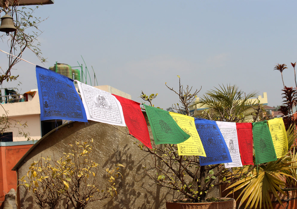 Victory Mantra Printed Mixed Tibetan Prayer Flags