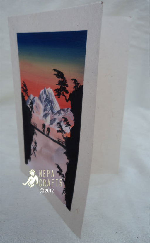 Sherpa Porter Greetings Card - nepacrafts