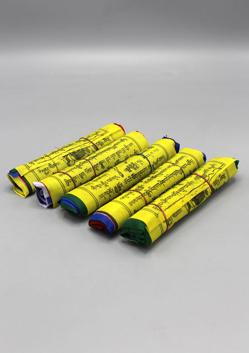 Five Rolls of Traditional Tibetan Windhorse Prayer Flags