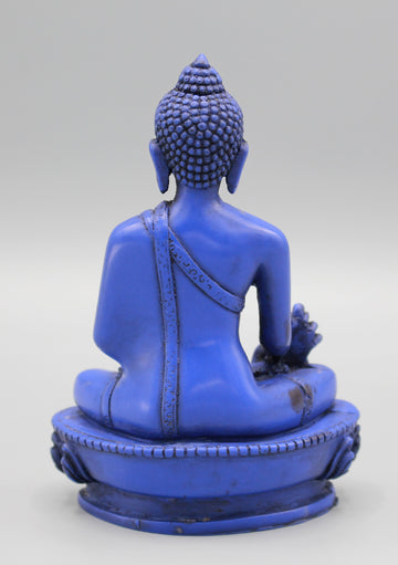 Medicine Buddha brass dark blue factory 16 cm 1kg