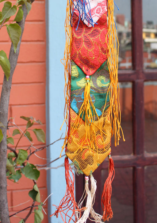 Tibetian Ritual Hanging Brocade Dook, Tibetan Chukor - nepacrafts