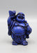 Blue Laughing Buddha with Bowl Resin Statue - nepacrafts