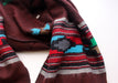 Maroon Yak Wool Shawl with Buttefly Pattern Handloomed in Nepal - nepacrafts