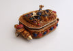 Goldplated Vajrapani Ghau Pendant with Lapis Stone - nepacrafts