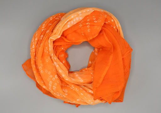 Soft Orange Women's Cotton Scarf - nepacrafts