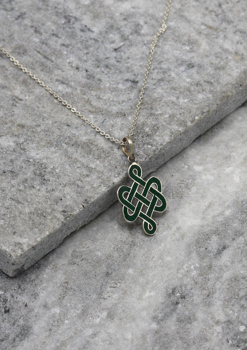 Endless Knot Sterling Silver Pendant - nepacrafts