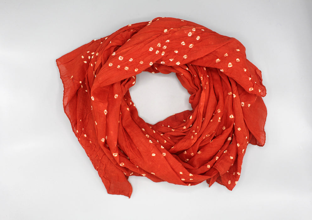 Cotton Summer Chunari Print Scarf - nepacrafts