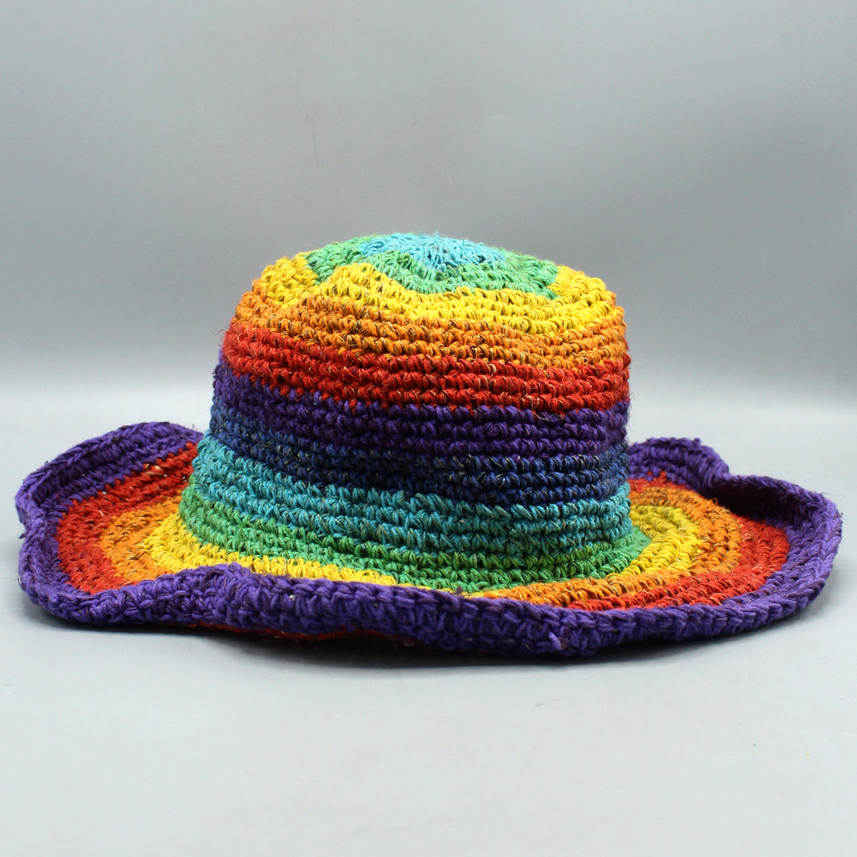 Hemp Bucket Hat, Handmade in Nepal Sun Hat, Hippie Boho Hat, Beach Hat