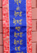 Medicine Budhha's Mantra Embroidered Polyester Brocade Banner, Healing Mantra - nepacrafts