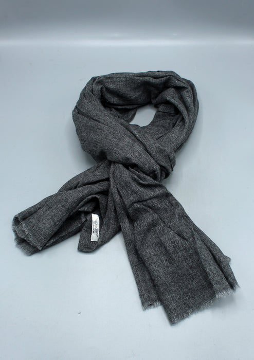 Natural Dark  Grey Soft Cashmere Shawl