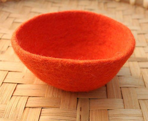 Small Felt Wool Bowls - nepacrafts