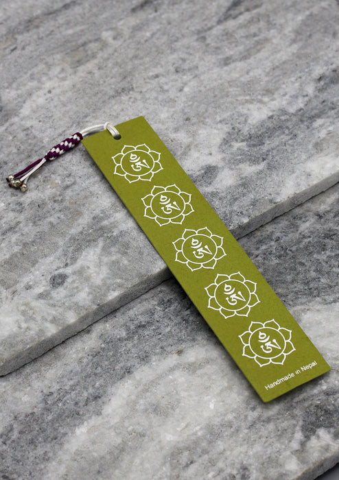 Tibetan Om Lokta Paper Book Mark - nepacrafts