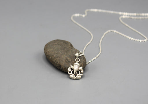 Lord Ganesha in a Frame Sterling Silver Pendant - nepacrafts