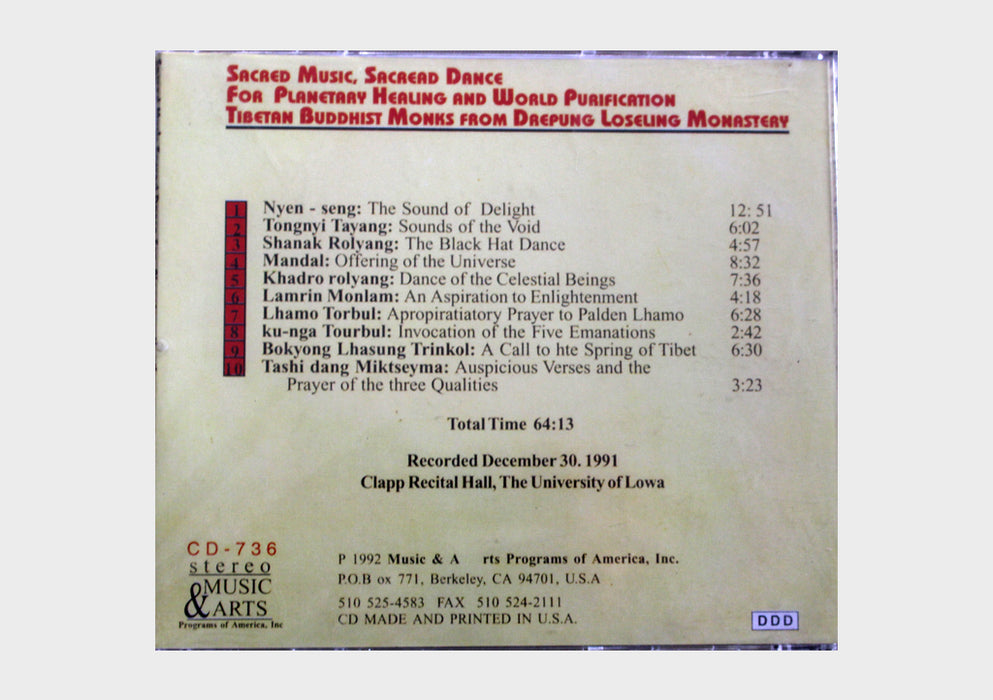 Sacred Music, Sacred Dance CD - nepacrafts