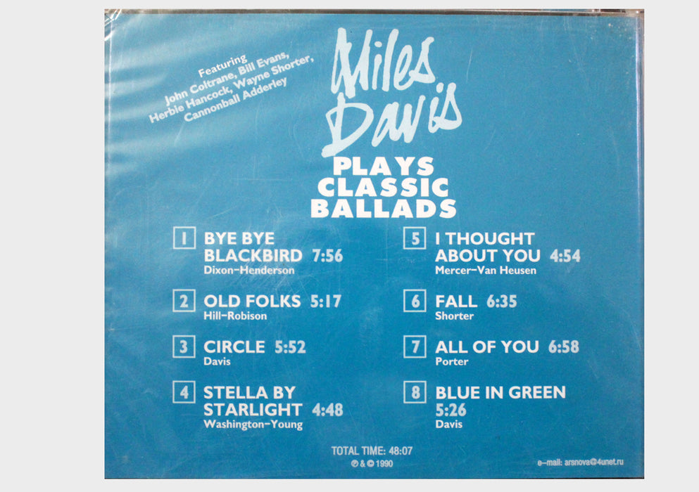 Miles Davis Plays Classic Ballads CD - nepacrafts